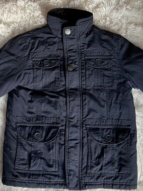 Boys navy blue winter jacket